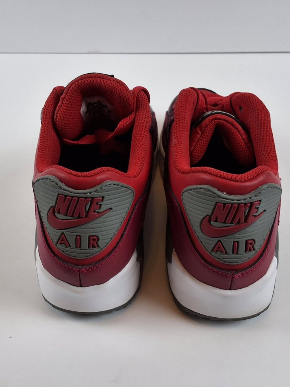 Nike Air Max 90 GS Red Gray Sneakers Youth Size 4Y EU 36 - Picture 4 of 16